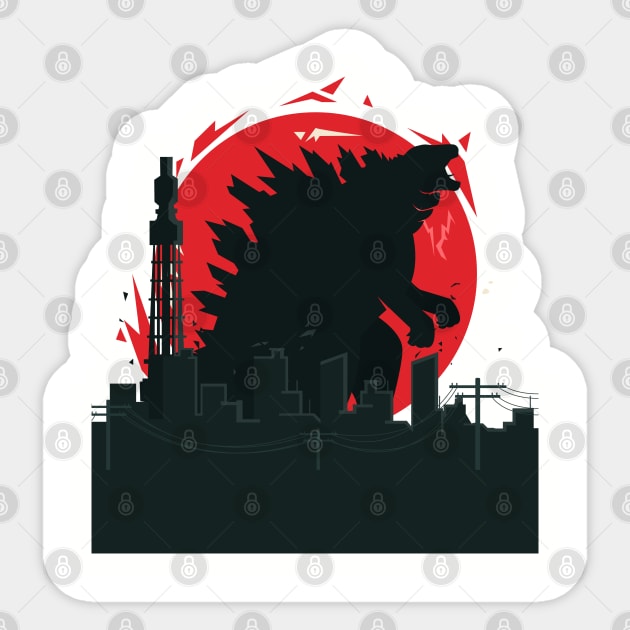 Godzilla Sticker by Cika Ciki